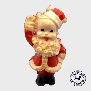 Vintage Midcentury Santa Claus Candle